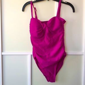 Fuchsia one piece swimsuit